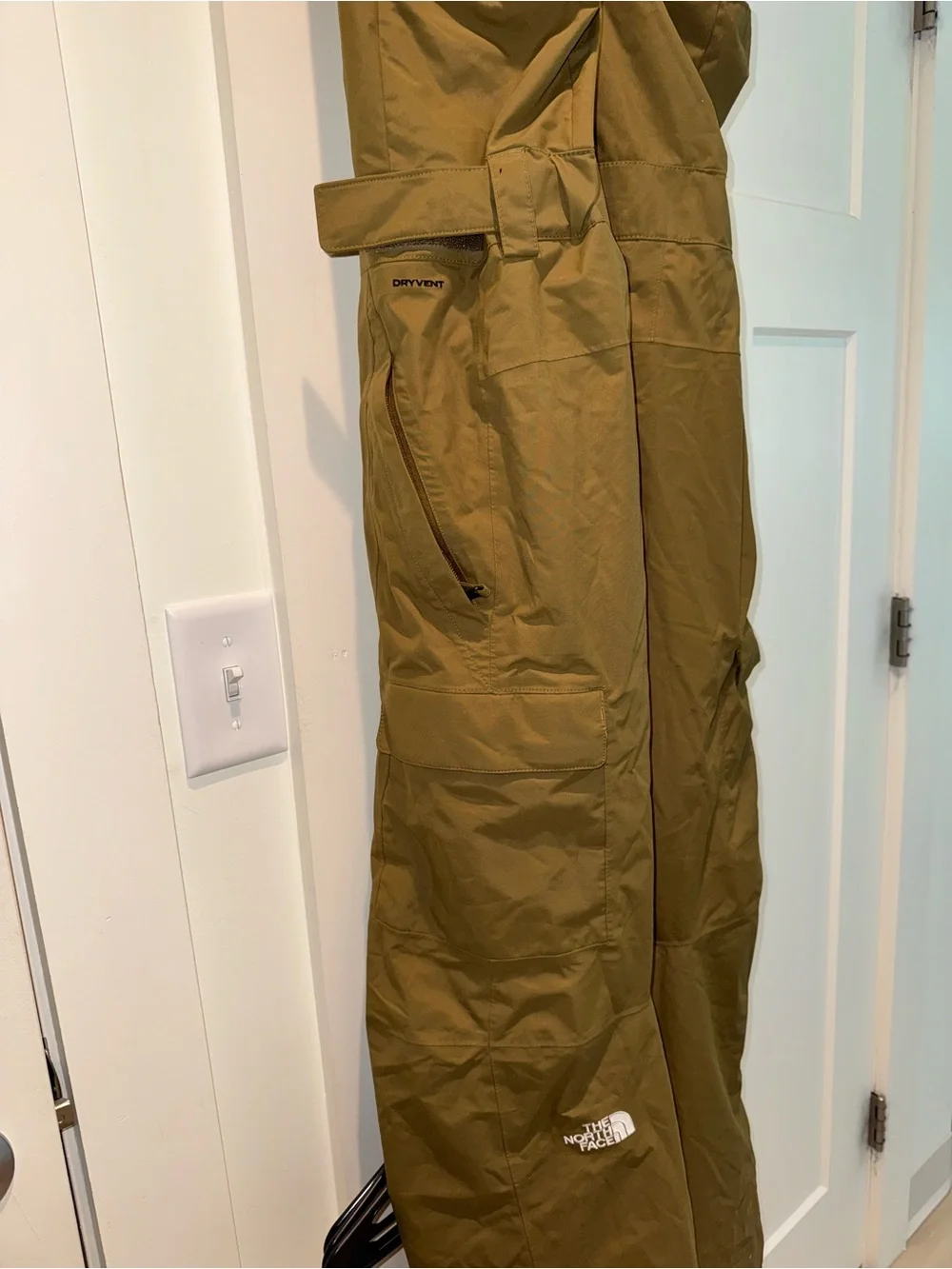Men's Military Olive North Face Snow Pant